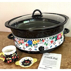 Mary‎ Engelbreit Special Edition Rival Crock Pot  6 Qt. crockpot EUC Rare